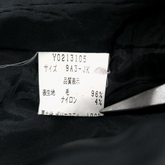 HANAE MORI Black White Tweed Blazer Jacket Size 9A3 - XS - Picture 7 of 12